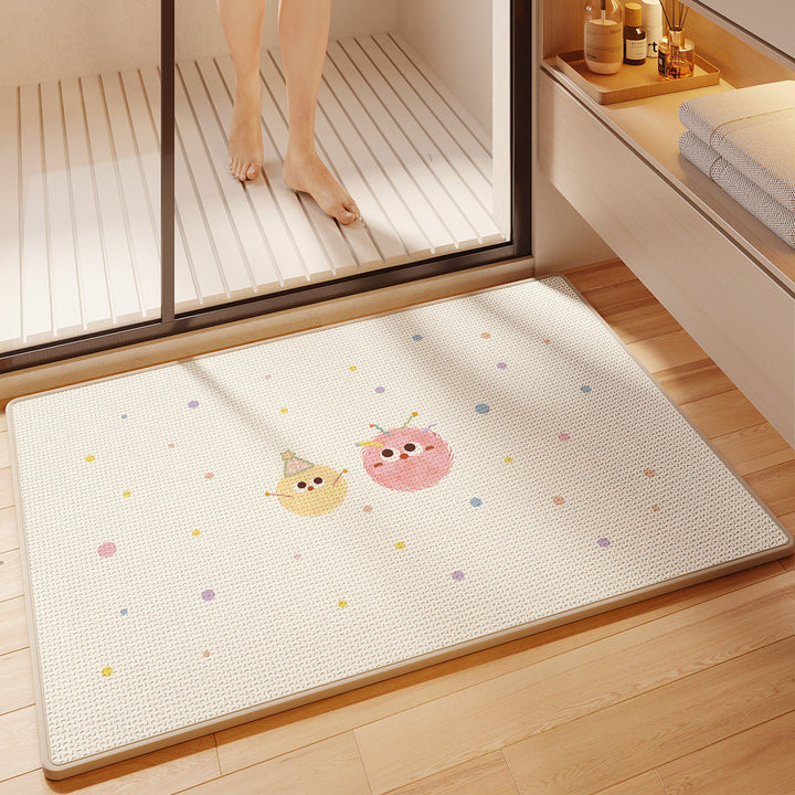 Fun-Themed Absorbent Bath Mat