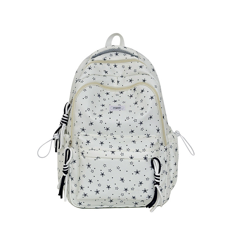 Fun Star-Embellished Student Backpack Stornfield