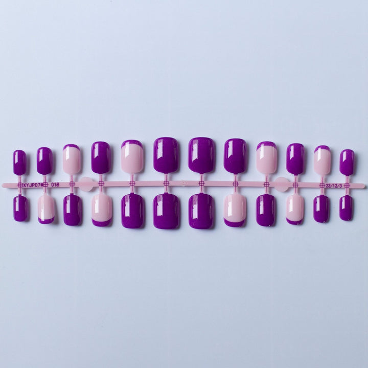 Stylish French Tip Nail Art Set