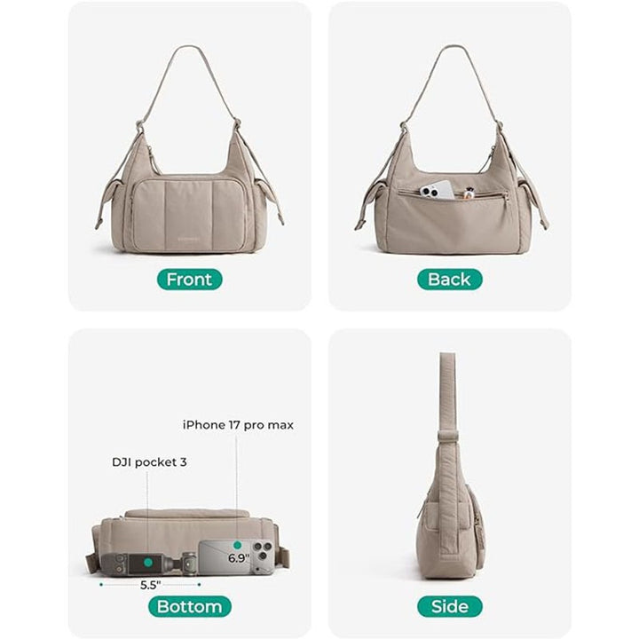 Fashionable shoulder bag with structured padding Stornfield