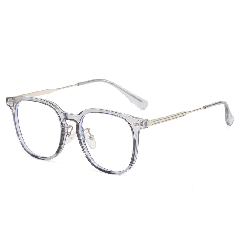 Women's clear rectangular glasses with delicate metal frame Stornfield
