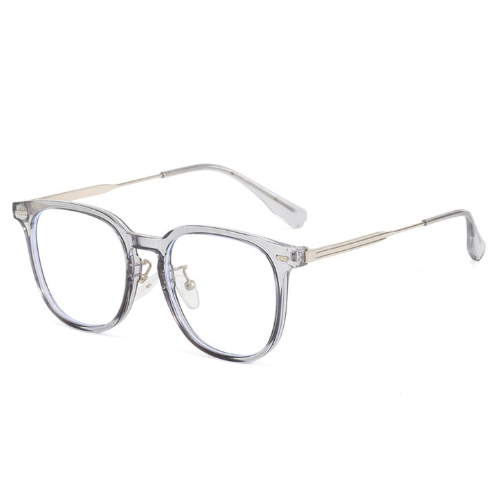 Women's clear rectangular glasses with delicate metal frame Stornfield