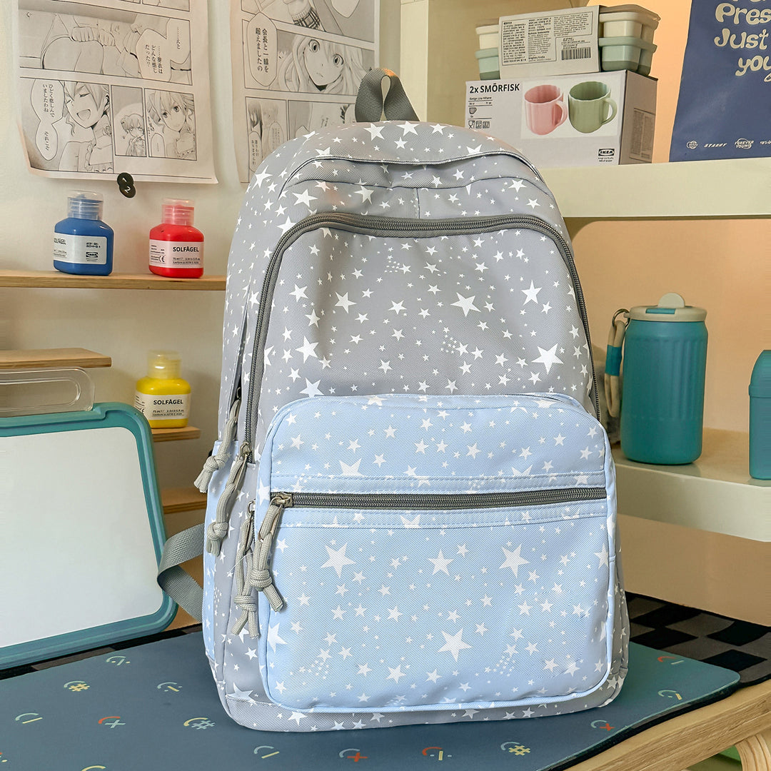 Versatile Multi-Functional Star-Printed Backpack Stornfield