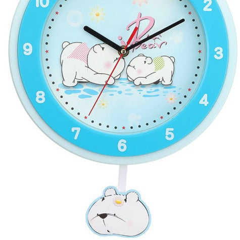Wall clock with colorful animal design Stornfield