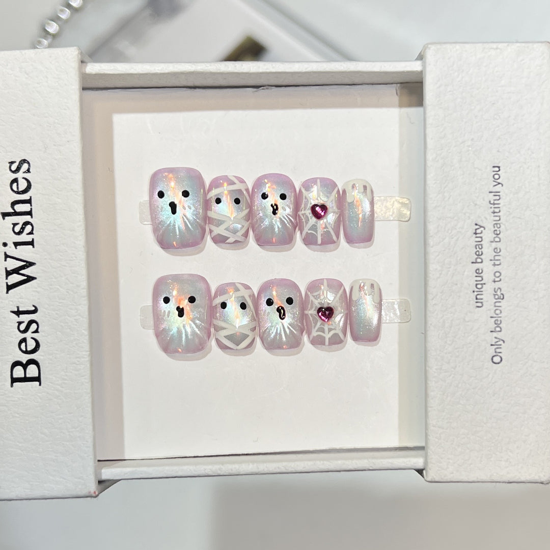 Whimsical Ghost Nail Art Set