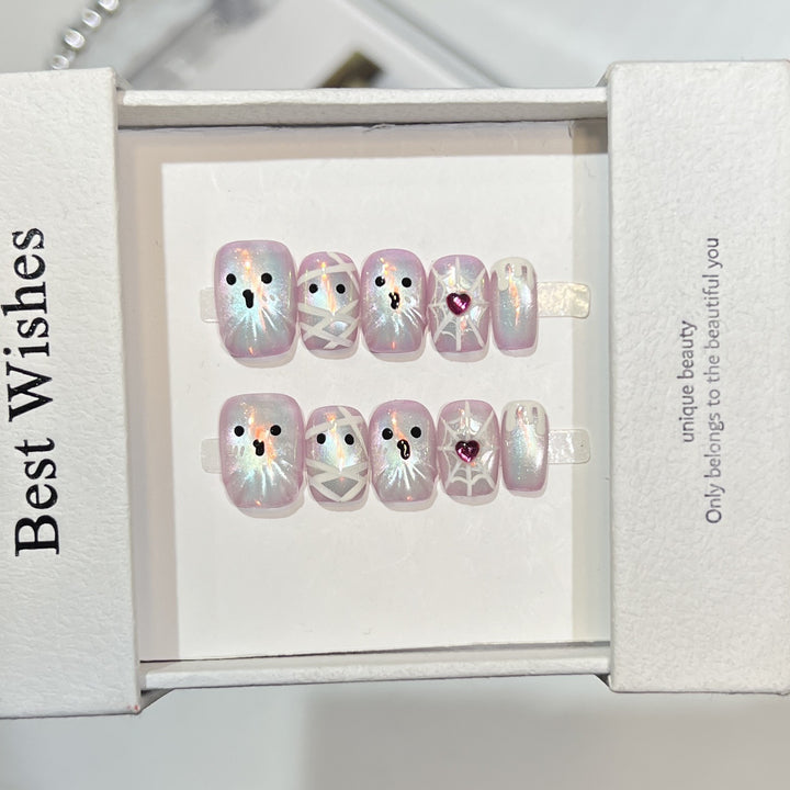 Whimsical Ghost Nail Art Set