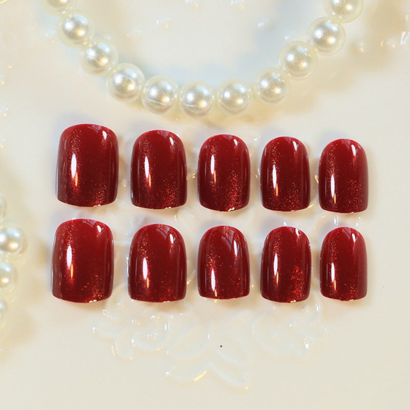 Glossy Press-On Nail Art with Elegant Finish Stornfield