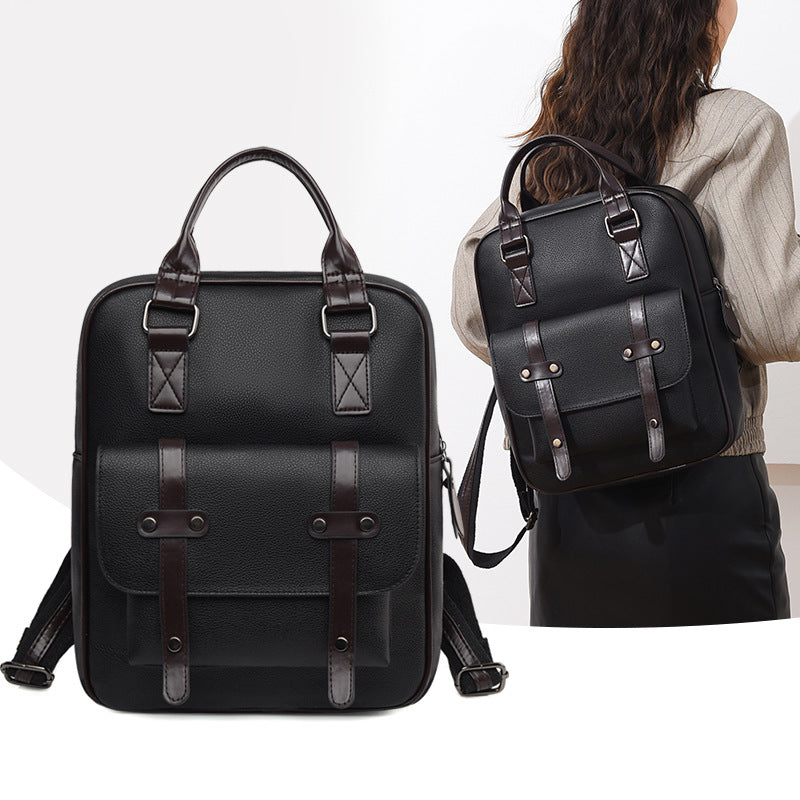 Structured Leather Backpack Stornfield