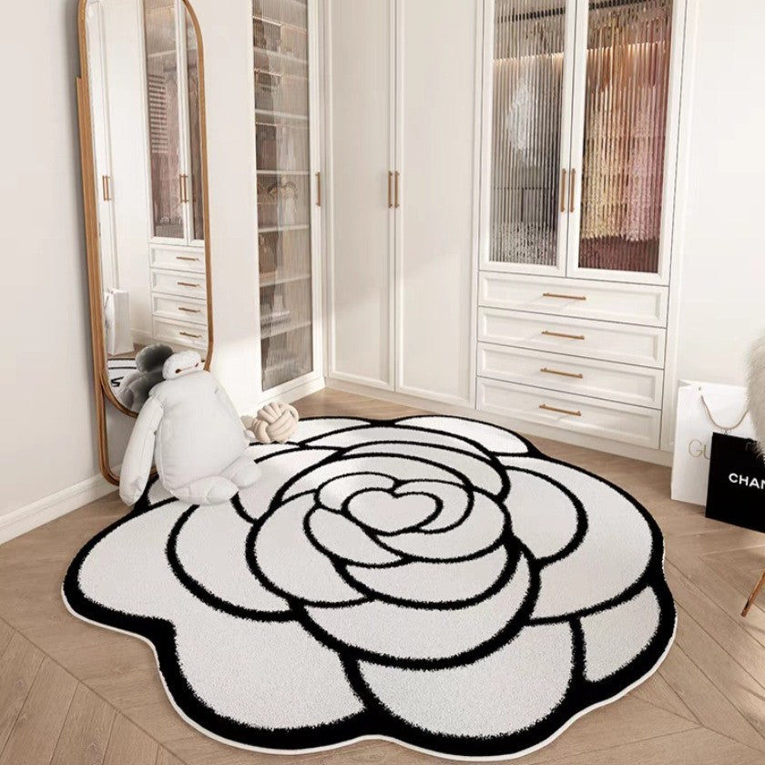 Floral Petal Shaped Area Rug