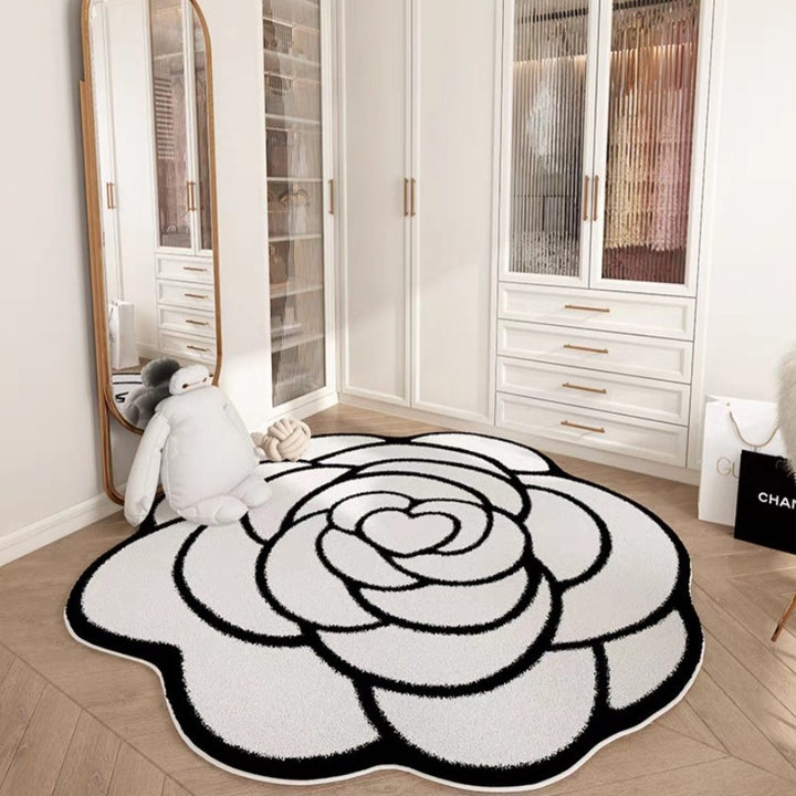 Floral Petal Shaped Area Rug