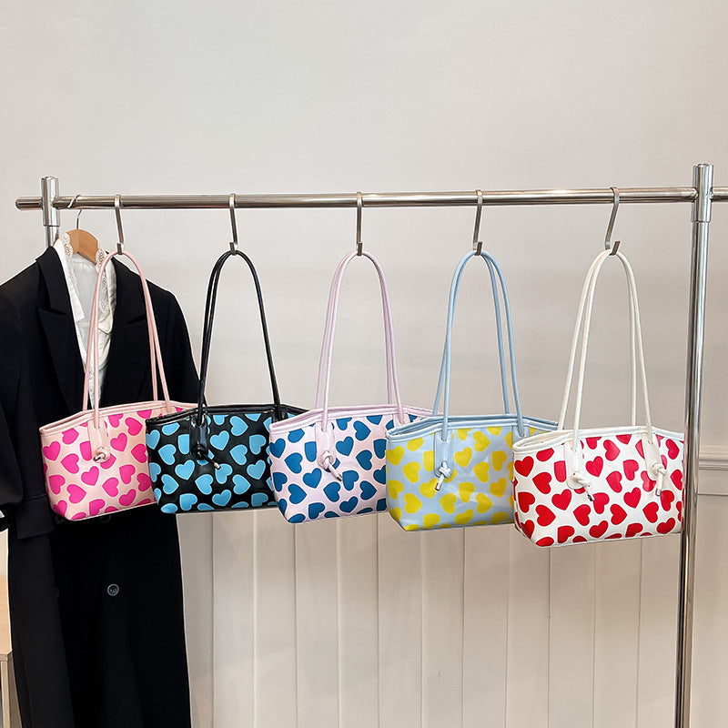 WoCasual Heart-Patterned Tote Bag Stornfield