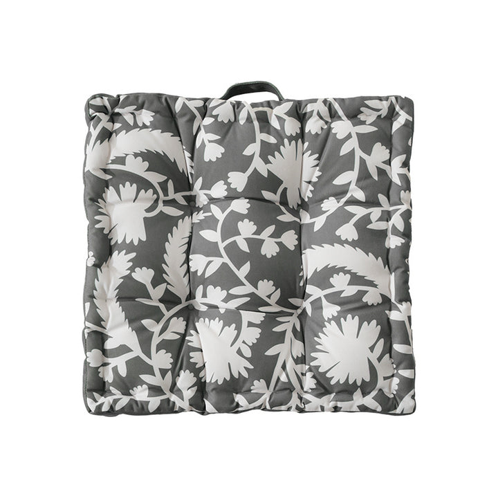 Padded chair cushion with carrying handle and decorative stitching Stornfield