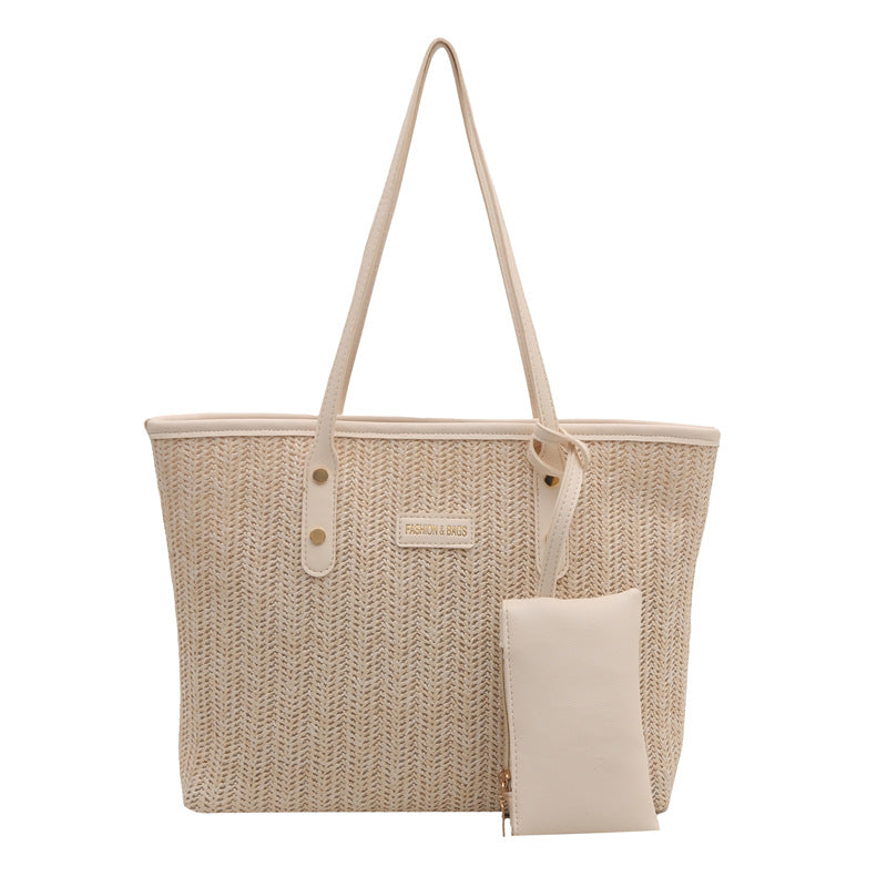 Casual Woven Beach Tote