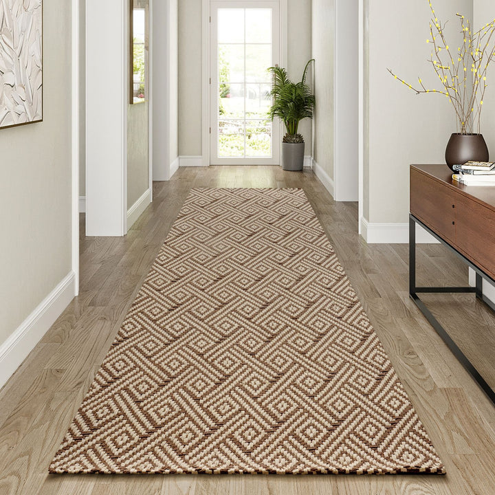 Geometric Pattern Kitchen Runner Mat