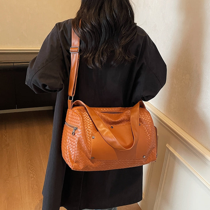 Elegant Sport Duffel Bag with Woven Design and Removable Shoulder Strap Stornfield