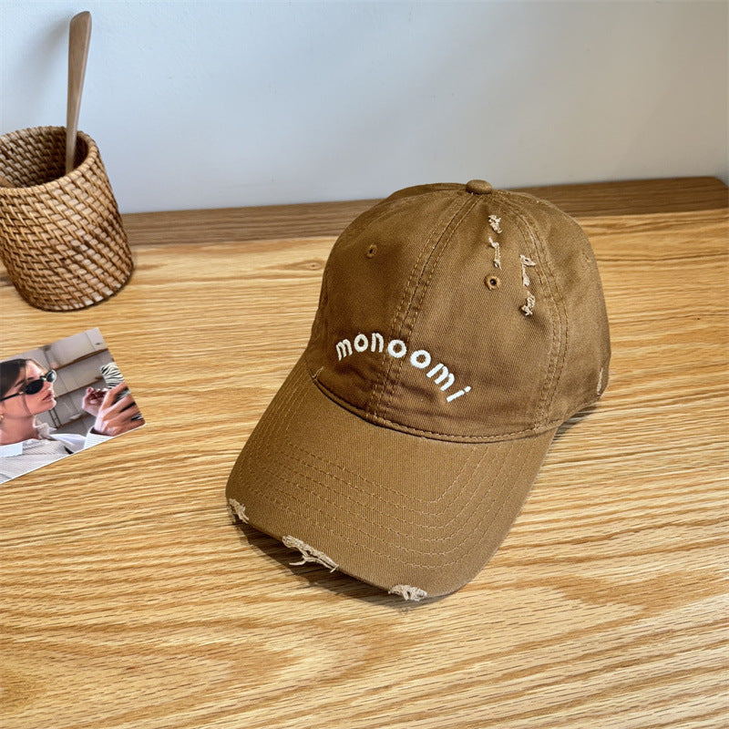 Women's Distressed Cotton Baseball Cap Stornfield