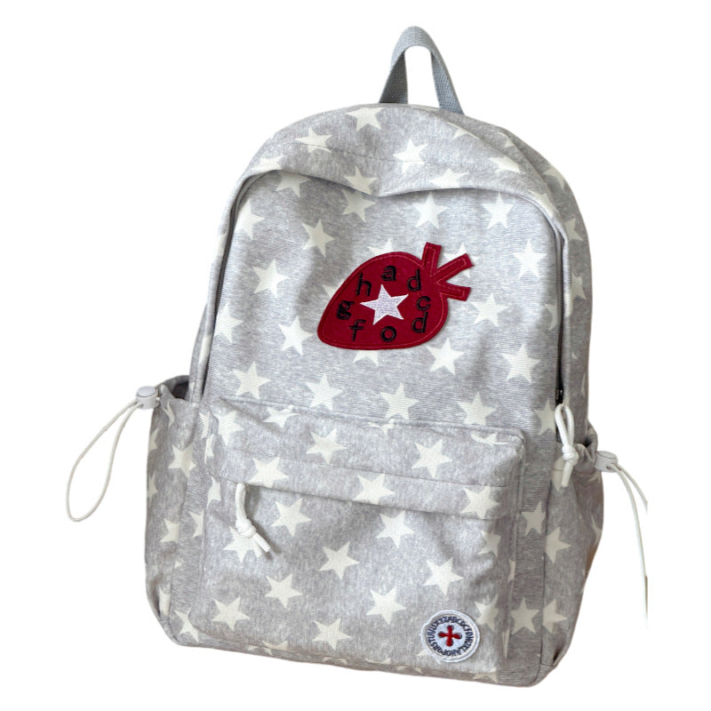 Patterned Casual Backpack with Embroidered Detail Stornfield