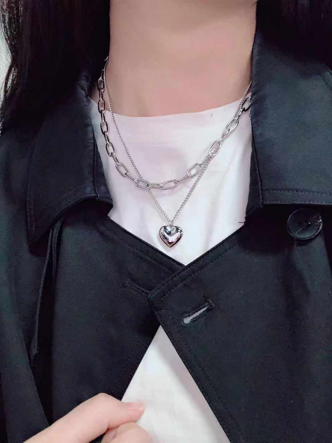 Heart Chain Layered Necklace Stornfield