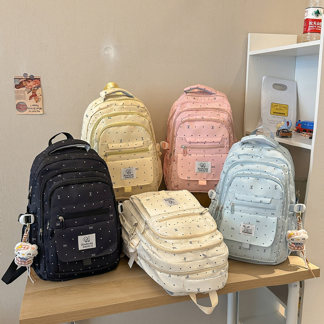 Multi-Pocket Patterned Backpack Stornfield