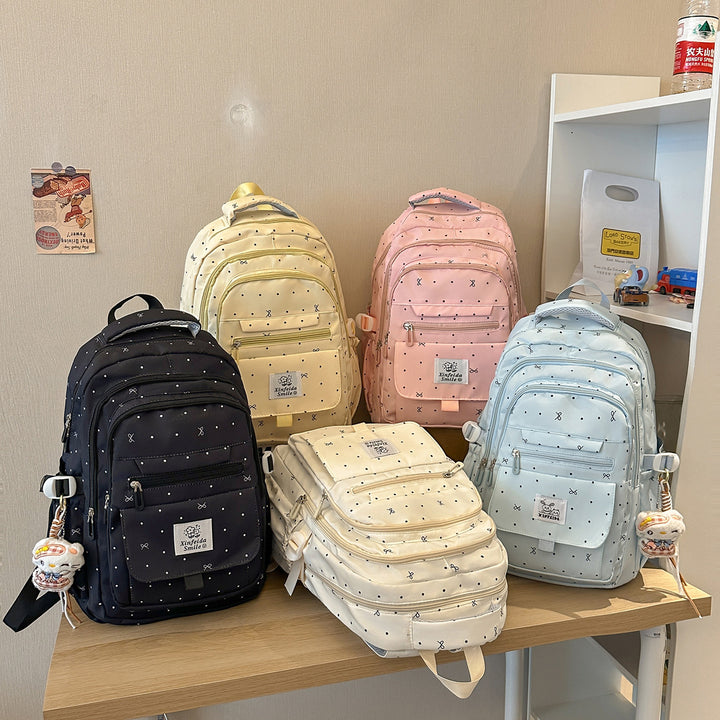 Multi-Pocket Patterned Backpack Stornfield