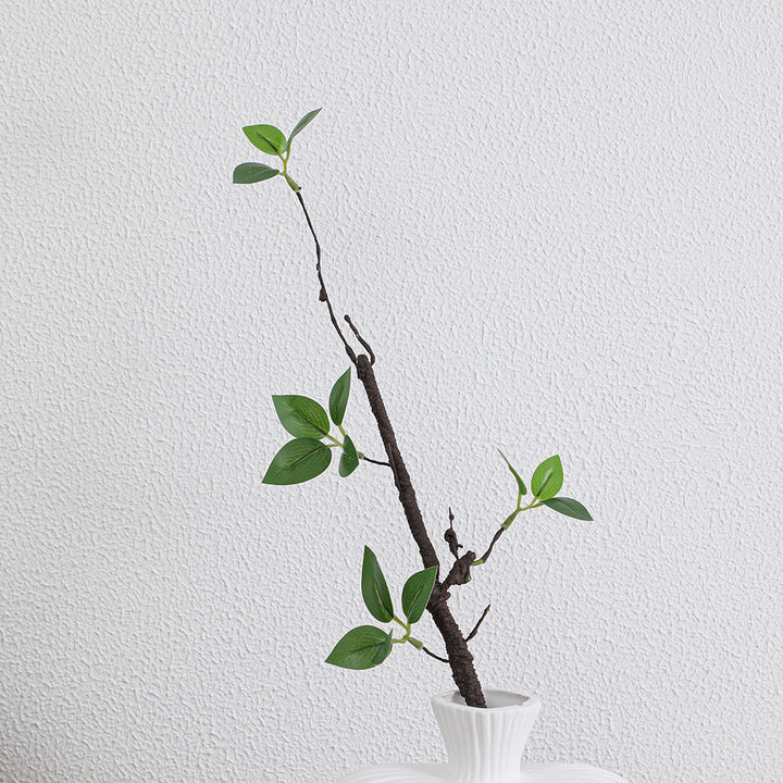 Decorative artificial tree branch with realistic leaves