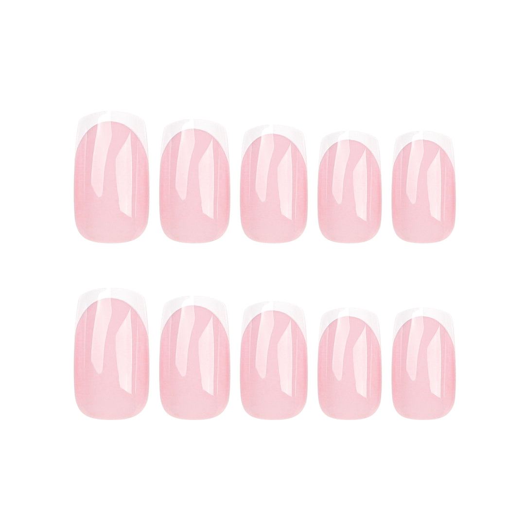 Elegant Nail Extensions with Precise French Tip Stornfield