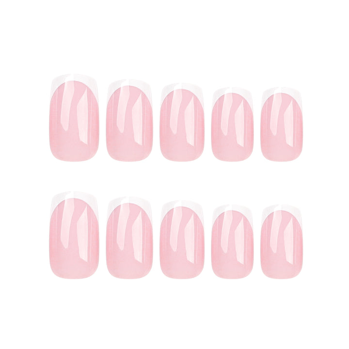 Elegant Nail Extensions with Precise French Tip Stornfield
