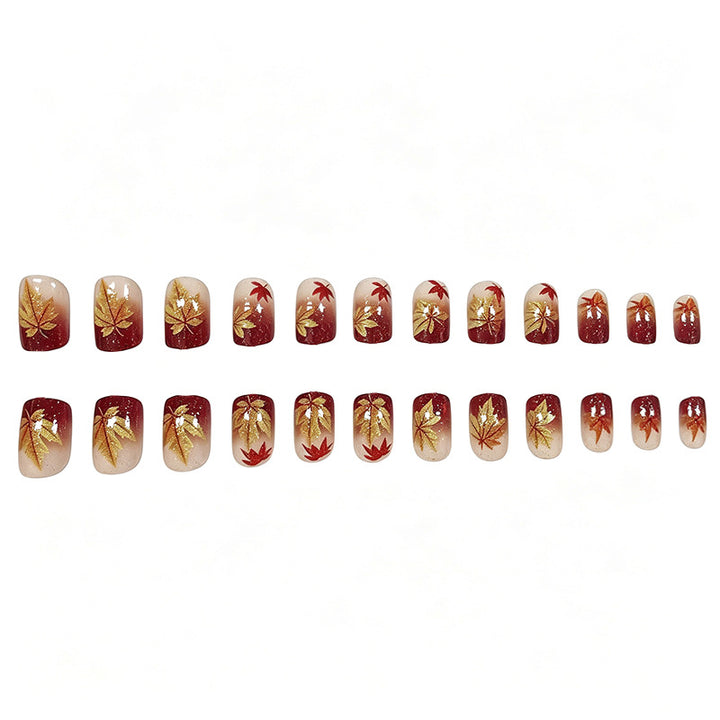Autumn Leaf Design Nail Art Stornfield