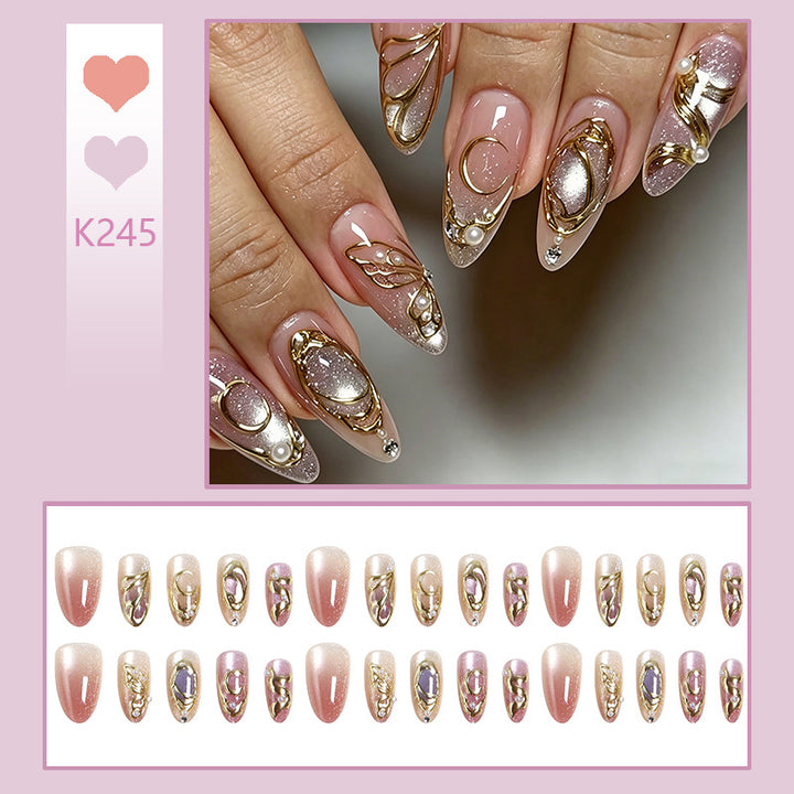 Artifical nails with glitter accents Stornfield