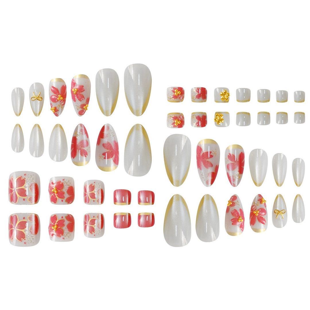 Floral Design Gel Nail Art Stornfield