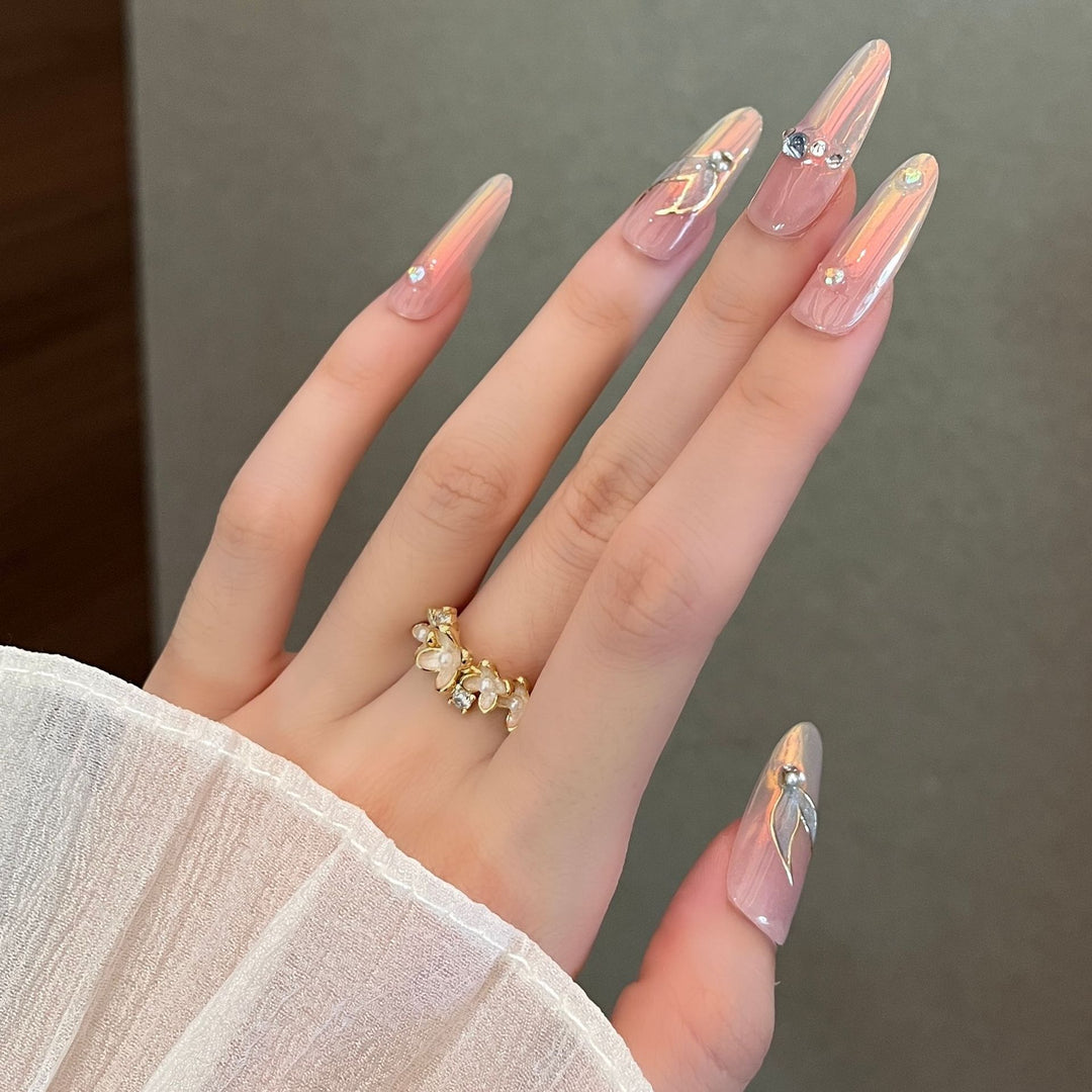 Elegant Stiletto Press-On Nail Enhancements Stornfield
