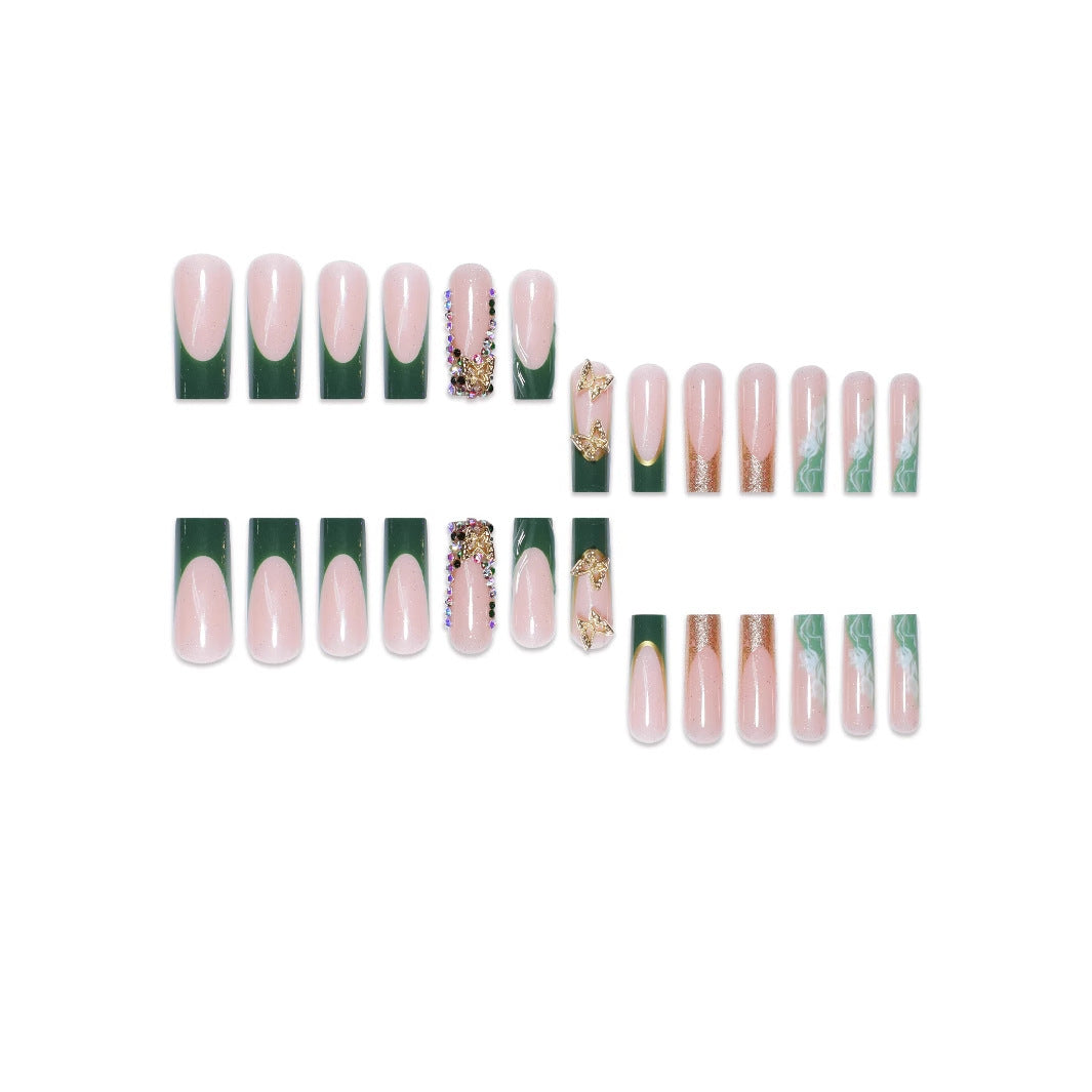 Glamorous Sculpted Floral Nail Art Extensions Stornfield