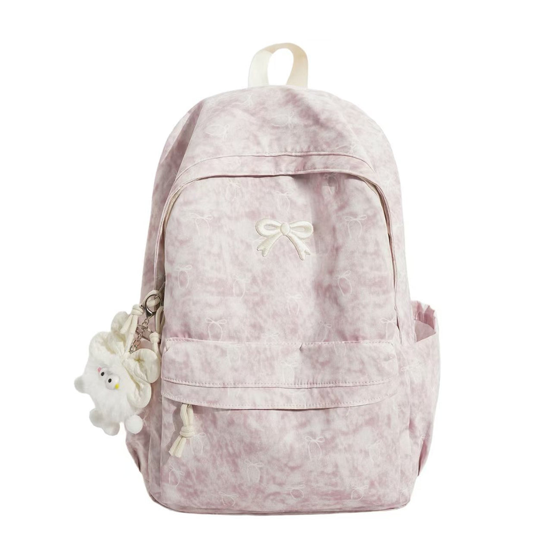 Backpack with Playful Bow Design and Practical Compartments Stornfield
