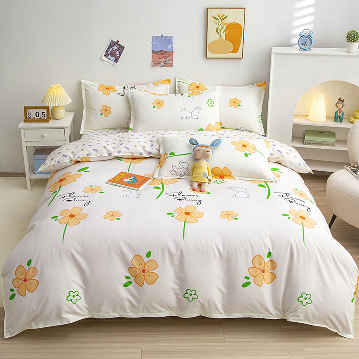 Floral Pattern Decorative Bedding Set