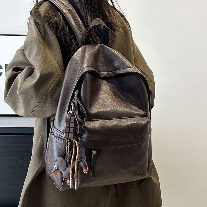 Casual Leather Backpack Stornfield
