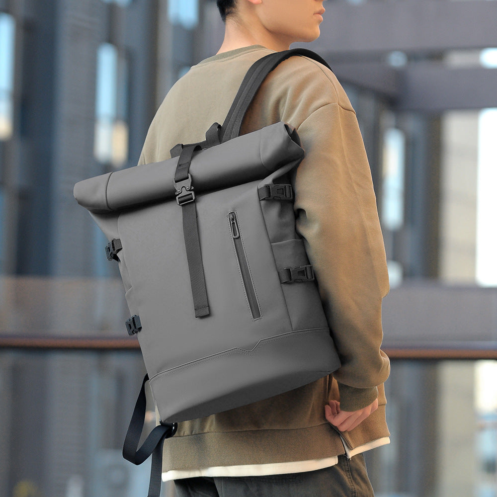 Stylish rolltop backpack with versatile organization compartments Stornfield