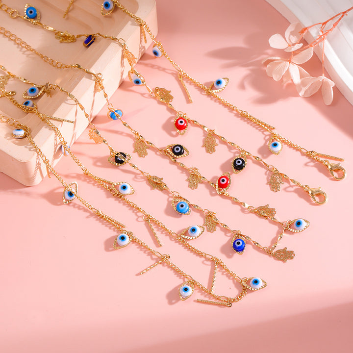 Decorative Evil Eye Charm Ankle Bracelet Stornfield