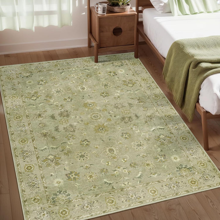 Floral Pattern Area Rug for Living Room