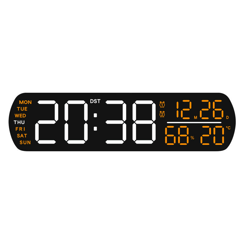 Digital wall clock with temperature and hygrometer display Stornfield