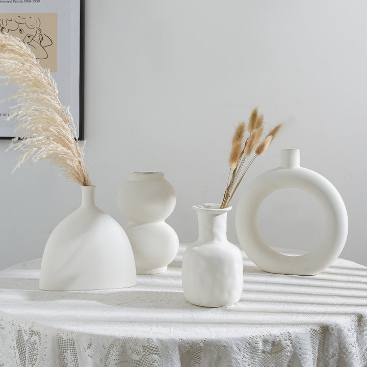 Decorative Ceramic Circle Vase