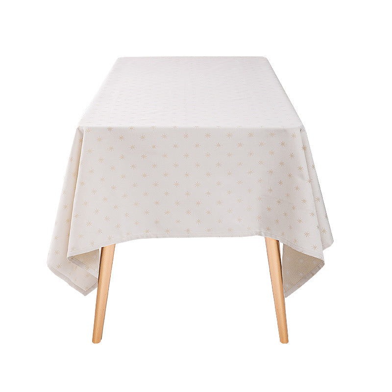 Woven jacquard tablecloth with diamond relief and easy-care cotton blend Stornfield