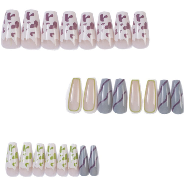Artificial Nails in Modern Design with Graphic Patterns Stornfield