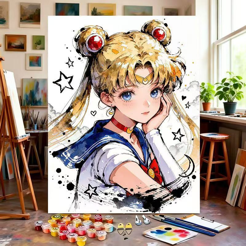 Illustrated Character Canvas Art Print Stornfield