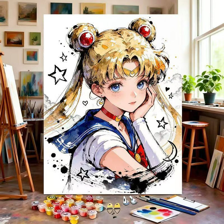 Illustrated Character Canvas Art Print Stornfield