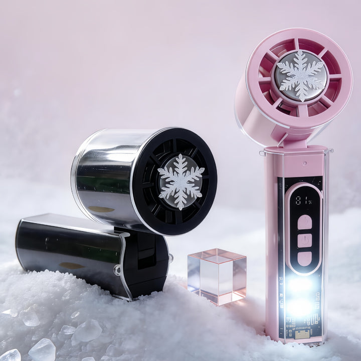 Women's portable mini handheld fan with digital control Stornfield