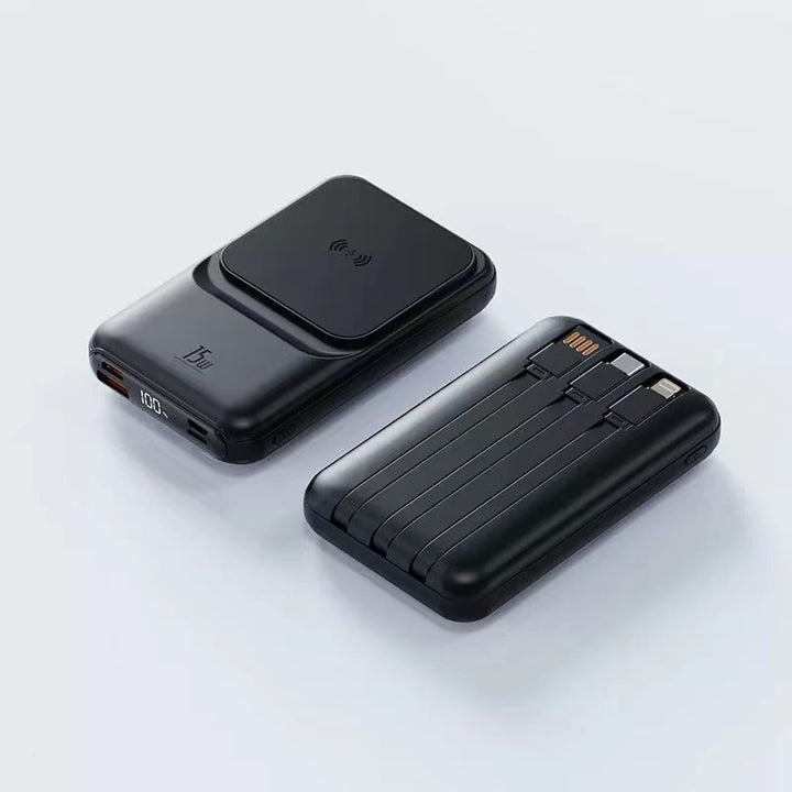 Portable Wireless Charger with Integrated Multi-Charging Station Stornfield