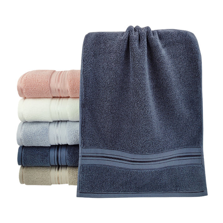 Premium Terry Bath Towel With Elegant Striped Border Stornfield