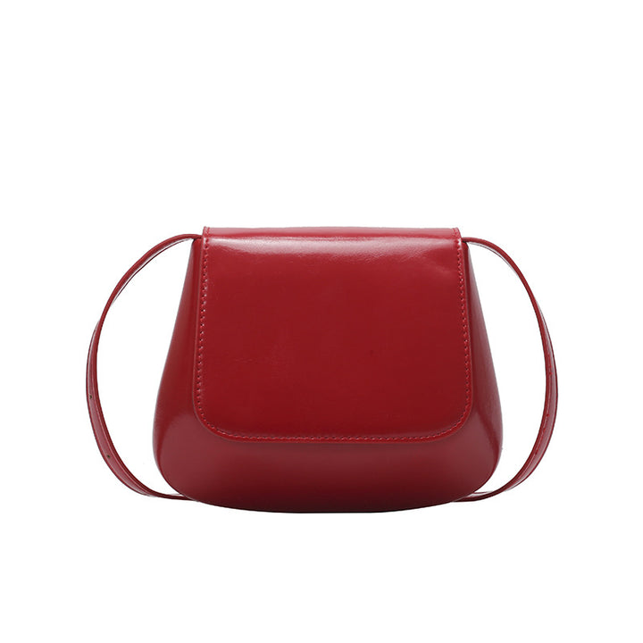 Minimalist Faux Leather Crossbody Bag
