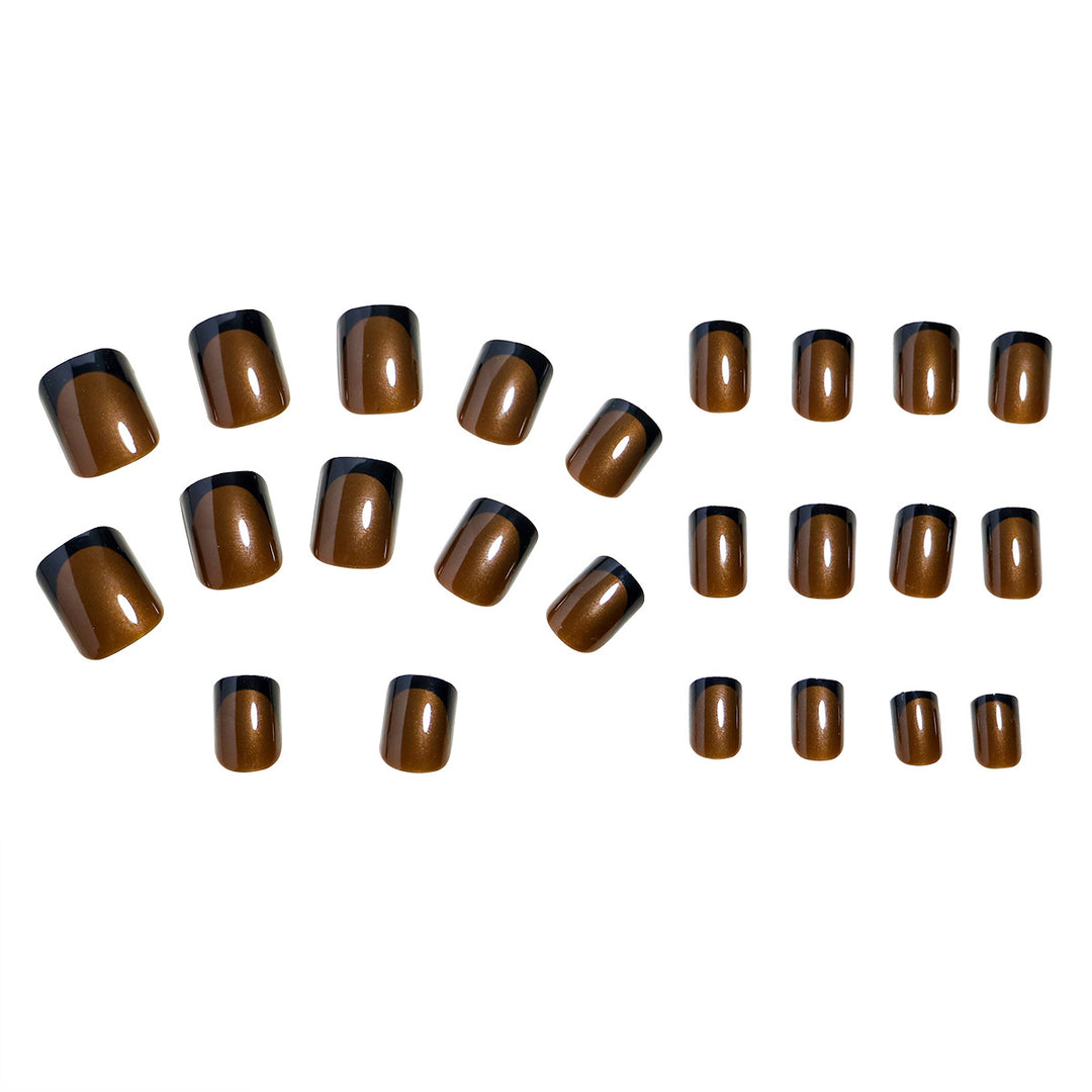 Elegant French Tip Press-On Nails Stornfield