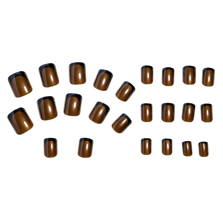 Elegant French Tip Press-On Nails Stornfield